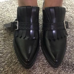 ZARA BLACK OXFORD LOAFERS